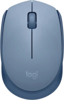 Мышь Logitech M171 голубой/серый оптическая 1000dpi беспров. USB для ноутбука 3but (910-006866)