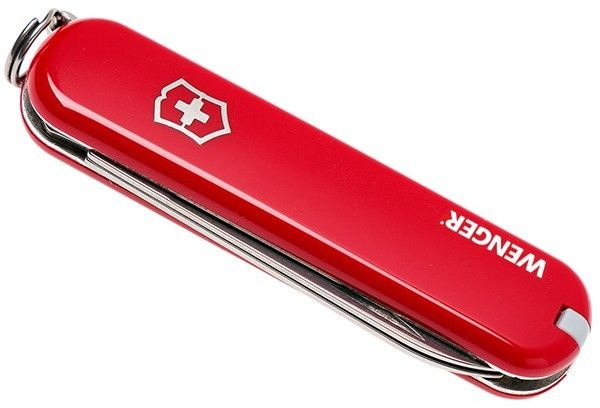 Нож перочинный Victorinox Wenger (0.6423.91) 65мм 7функц. красный карт.коробка