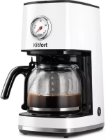 Кофеварка капельная Kitfort КТ-7216 900Вт белый/черный