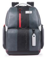 Рюкзак мужской Piquadro Urban CA4532UB00/GRN серый/черный кожа