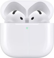 Гарнитура вкладыши Apple AirPods 4 ANC A3055,A3056,A3059 белый беспроводные bluetooth в ушной раковине (MXP93ZE/A)