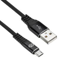 Кабель Digma MICROUSB-1.2M-BRAIDED-BLK USB (m)-micro USB (m) 1.2м черный