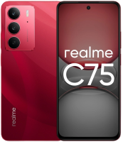 Смартфон Realme RMX3941 C75 256Gb 8Gb красный моноблок 3G 4G 2Sim 6.72" 1080x2400 Android 14 50Mpix 802.11 a/b/g/n/ac NFC GPS GSM900/1800 GSM1900 TouchSc microSD
