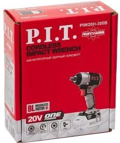 Гайковерт P.I.T. PIW20H-300B аккум. патрон:квад.1/2"