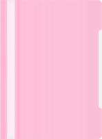 Папка-скоросшиватель Бюрократ Pastel -PSLPAST/PINK A4 прозрач.верх.лист пластик розовый 0.14/0.18