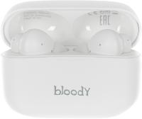 Гарнитура вкладыши A4Tech Bloody M30 белый беспроводные bluetooth в ушной раковине (M30 (WHITE))