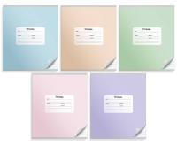 Тетрадь Silwerhof 721482-21/1 18л. лин. A5 203х164 Монохром 5диз. мел.карт. вод.лак скрепка