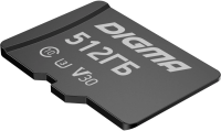 Флеш карта microSDXC 512Gb Class10 Digma CARD30 + adapter