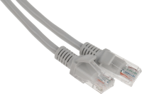 Патч-корд PP12-1M 1000G UTP 4 пары cat5E CCA molded 1м серый RJ-45 (m)-RJ-45 (m)