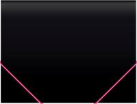 Папка на резинке Бюрократ Black Opal BL510/1 A4 пластик кор.30мм 0.5мм черный