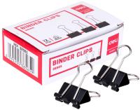 Зажимы Deli E38565 металл 19мм черный (упак.:12шт) картонная коробка