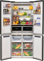 Холодильник Maunfeld MFF190NFDB 3-хкамерн. черный