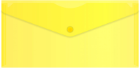 Конверт на кнопке Бюрократ -PK805AYEL пластик 0.18мм желтый TRAVEL формат