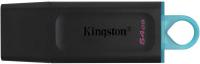 Флеш Диск Kingston 64Gb DataTraveler Exodia DTX/64GB USB3.2 черный/голубой