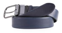 Ремень мужской Piquadro Black Square CU4877B3/NBLU2 черный/синий натур.кожа