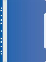 Папка-скоросшиватель Бюрократ PS-P20BLU A4 прозрач.верх.лист боков.перф. пластик синий