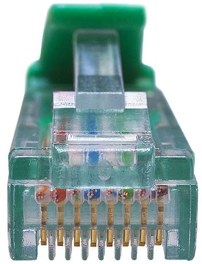 Патч-корд Suprlan 10-0156 UTP RJ-45 вил.-вилка RJ-45 кат.5E 0.5м зеленый LSZH 24AWG