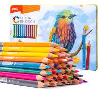 Карандаши цв. Deli EC00235 Color Emotion липа 36цв. мет.кор. (36шт)