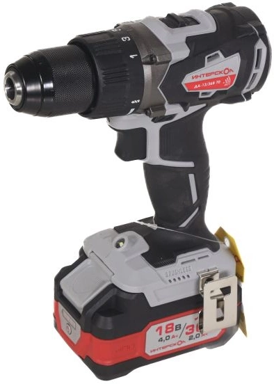 Дрель-шуруповерт Интерскол ДА-13/36В 70 аккум. патрон:быстрозажимной (кейс в комплекте) (814.2.2.70)