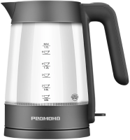 Чайник электрический Редмонд KG252 1.7л. 2200Вт серый корпус: пластик/стекло
