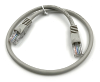 Патч-корд Buro UTP-5E-0.25M-G-LSZH UTP cat.5E 0.25м серый RJ-45 (m)-RJ-45 (m)