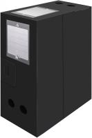 Короб архивный вырубная застежка Бюрократ -BA120BLCK пластик 1мм корешок 120мм 330х245мм черный