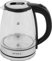 Чайник электрический Supra KES-1852G 1.8л. 1500Вт черный (корпус: стекло)