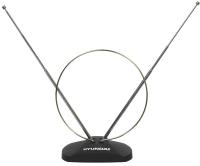 Антенна телевизионная Hyundai H-TAI120 7дБ пассивная черный каб.:1.35м