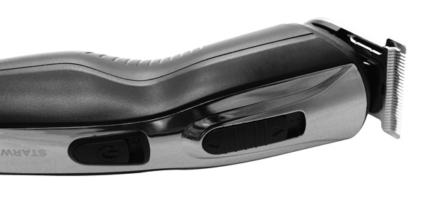 Машинка для стрижки Starwind SBC1900 черный/серебристый (насадок в компл:9шт)