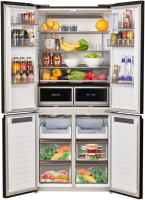 Холодильник Maunfeld MFF190NFDSB 3-хкамерн. черный