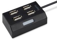 Разветвитель USB 2.0 Buro BU-HUB4-U2.0 4порт. черный