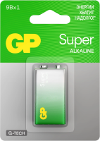Батарея GP Super Alkaline 1604AA21-5CRSBC1 9V (1шт) блистер