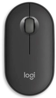 Мышь Logitech Pebble 2 M350S графитовый оптическая (1000dpi) silent беспроводная BT/Radio USB (2but)