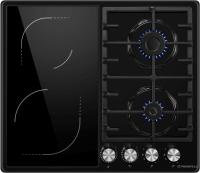 Газовая варочная поверхность Maunfeld EEHE.642VC.3CB/KG черный