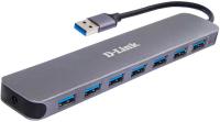 Разветвитель USB 3.0 D-Link DUB-1370/B2A 7порт. черный