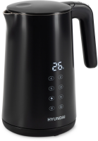 Чайник Hyundai HYK-S4017 1.7л. 2200Вт черный (металл)