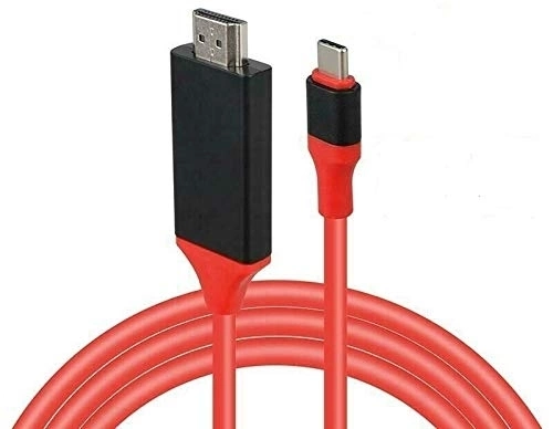 Кабель-переходник аудио-видео Premier L9G USB Type-C (m)/HDMI (m) 2м. красный (A2604RED)