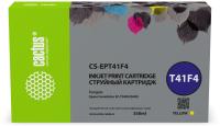 Картридж струйный Cactus CS-EPT41F4 T41F4 желт.пигм. (350мл) для Epson SureColor SC-T5400M/SC-T3405/SC-T5405