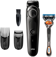 Триммер Braun BT3242 черный/серый (насадок в компл:2шт)