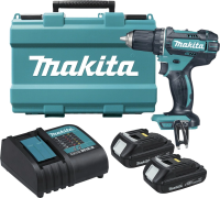 Дрель-шуруповерт Makita DHP482SYE аккум. патрон:быстрозажимной (кейс в комплекте)