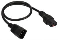 Шнур питания Lanmaster (LAN-PP13L/14-1.8-BK) C13-С14 проводник.:3x0.75мм2 1.8м 220В 10А черный