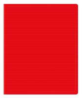 Папка на 2-х кольцах Бюрократ DeLuxe DL0740/2RED A4 пластик 0.7мм кор.32мм красный