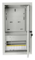 Щит распределительный IEK MKM35-V-12-31-ZO TITAN ЩУРв-3/12зо-1 36 УХЛ3 встраиваемый 320мм 165мм 550мм 12мод. металл IP31 серый с возможностью установки счетчика (упак.:1шт)