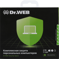Программное Обеспечение DR.Web Security Space КЗ 2 ПК/2 года (BHW-B-24M-2-A3)