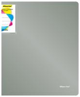 Папка на 2-х кольцах Silwerhof Perlen 271957-77 A4 1мм кор.38мм внутр. с вставкой серебристый металлик