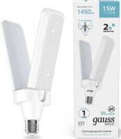 Лампа светодиодная Gauss Basic 11732212 15Вт цок.:E27 клевер 220B 4000K св.свеч.бел.нейт. (упак.:1шт)
