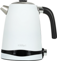 Чайник электрический Kitfort КТ-6121-2 1.7л. 2200Вт белый корпус: металл/пластик