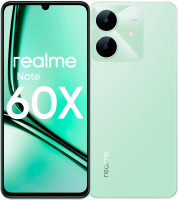 Смартфон Realme RMX3938 Note 60х 64Gb 3Gb зеленый моноблок 3G 4G 2Sim 6.74" 720x1600 Android 14 8Mpix 802.11 a/b/g/n/ac GPS GSM900/1800 GSM1900 TouchSc A-GPS microSD