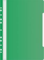 Папка-скоросшиватель Бюрократ PS-P20GRN A4 прозрач.верх.лист боков.перф. пластик зеленый