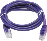 Патч-корд PP12-1.5M/V 1000G UTP 4 пары cat5E CCA molded 1.5м фиолетовый RJ-45 (m)-RJ-45 (m)